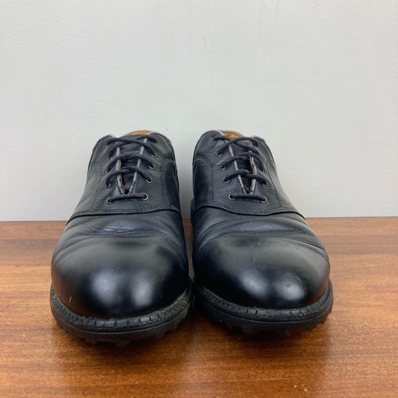 Nike Golf Shoes Mens Size US MENS 9.5 Color Black Leather Low Top Lace Up - Picture 2 of 11